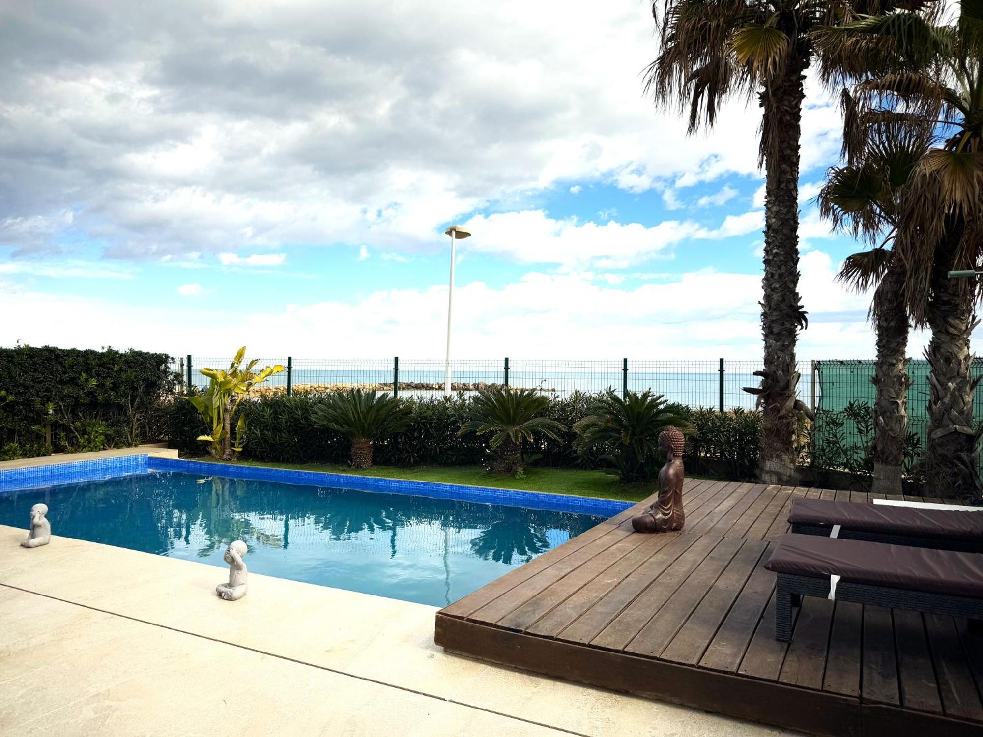 Villa Casa Del Mar, Piscina Privada Frente Al Mar à Cullera Extérieur photo