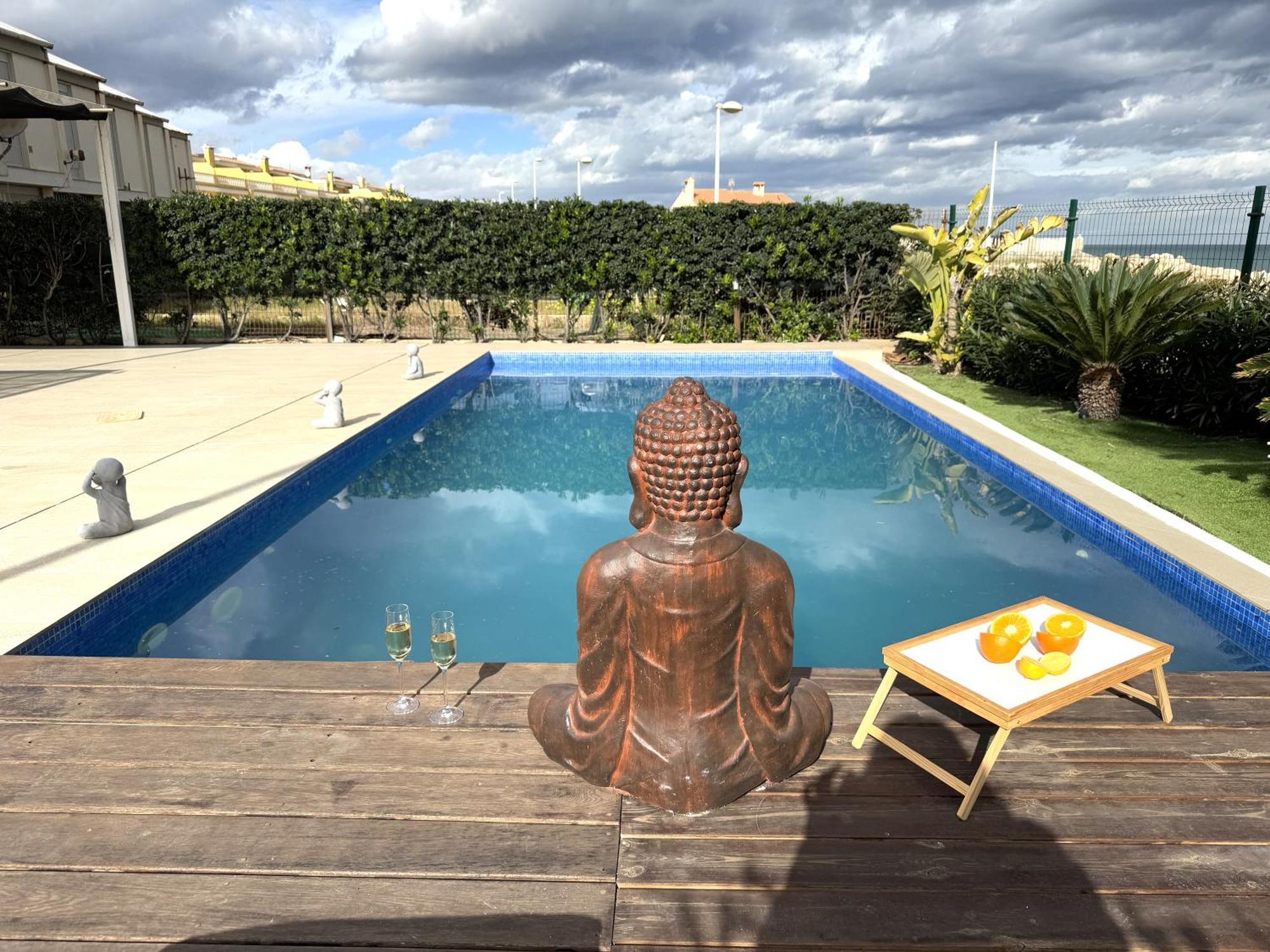 Villa Casa Del Mar, Piscina Privada Frente Al Mar à Cullera Extérieur photo